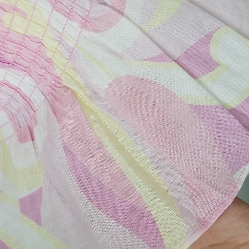 Hill House, The Paz Nap Top - Candy Kaleidoscope Linen,  NWT - Picture 8 of 12